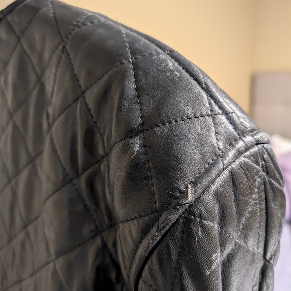 Express Black Leather Jacket - Picture 6 of 12